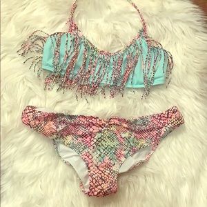 VS Pink Snakeskin Bikini